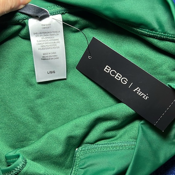 NWT BCBG Paris Green Bikini Swimsuit - Large - Picture 3 of 8